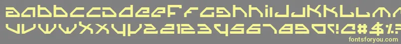 Spyv3 Font – Yellow Fonts on Gray Background