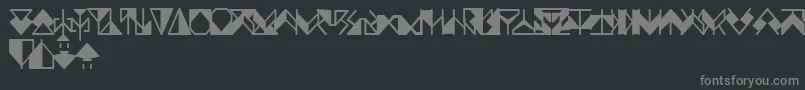 フォントErgonx – 黒い背景に灰色の文字