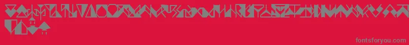 Ergonx Font – Gray Fonts on Red Background