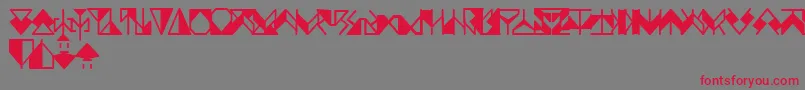 Ergonx Font – Red Fonts on Gray Background