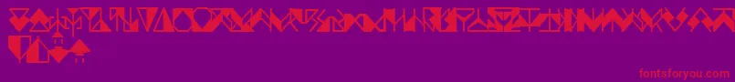 Ergonx Font – Red Fonts on Purple Background