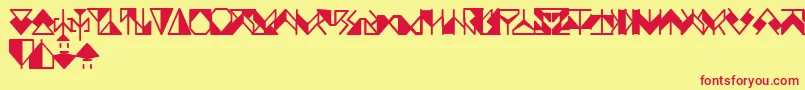 Ergonx Font – Red Fonts on Yellow Background