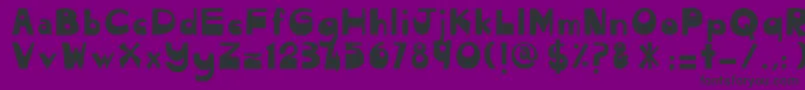 CendolPulut Font – Black Fonts on Purple Background
