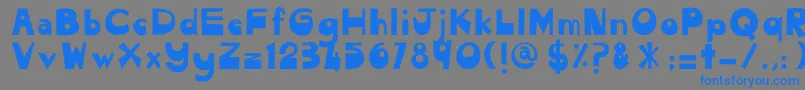 CendolPulut Font – Blue Fonts on Gray Background