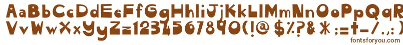 CendolPulut Font – Brown Fonts on White Background