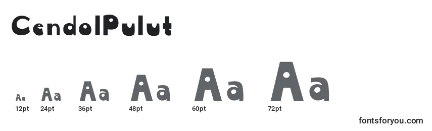 CendolPulut Font Sizes