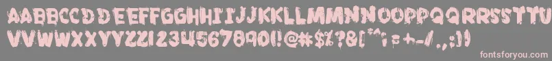 Punkland Font – Pink Fonts on Gray Background