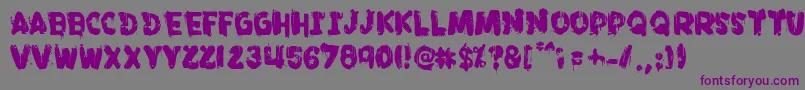 Punkland Font – Purple Fonts on Gray Background