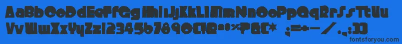 Crystalradiokitink Font – Black Fonts on Blue Background