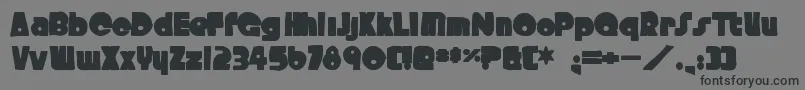 Crystalradiokitink Font – Black Fonts on Gray Background