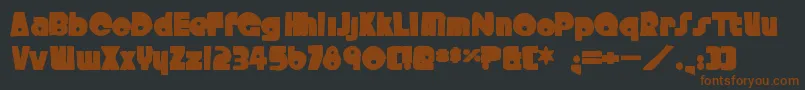 Crystalradiokitink Font – Brown Fonts on Black Background