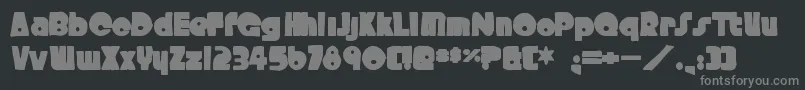 Crystalradiokitink Font – Gray Fonts on Black Background