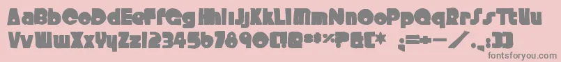 Crystalradiokitink Font – Gray Fonts on Pink Background