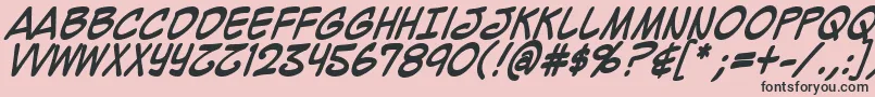 Mighzcb Font – Black Fonts on Pink Background