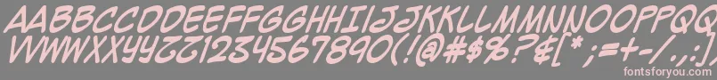 Mighzcb Font – Pink Fonts on Gray Background