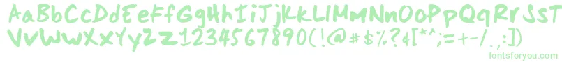 Weitere Informationen zur ScoderHand-Schriftart ScoderHand-Schriftart – Grüne Schriften