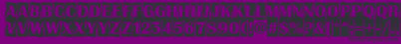 Fonte AAlbionicttlcmdc2cmbBold – fontes pretas em um fundo violeta