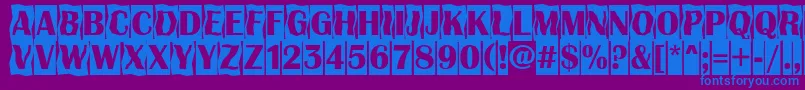 AAlbionicttlcmdc2cmbBold Font – Blue Fonts on Purple Background