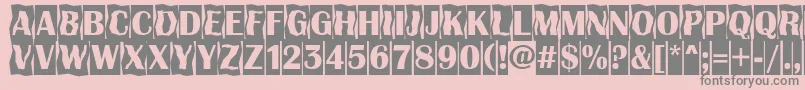 Шрифт AAlbionicttlcmdc2cmbBold – серые шрифты на розовом фоне