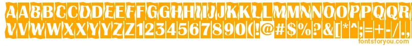 Шрифт AAlbionicttlcmdc2cmbBold – оранжевые шрифты