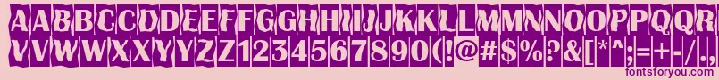 AAlbionicttlcmdc2cmbBold Font – Purple Fonts on Pink Background