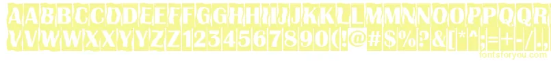 Шрифт AAlbionicttlcmdc2cmbBold – жёлтые шрифты