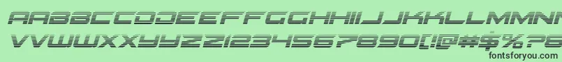 Gypsykillergradital Font – Black Fonts on Green Background