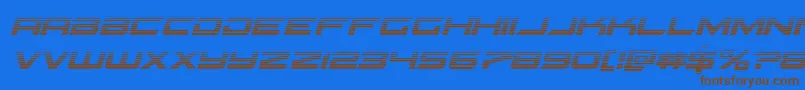 More about Gypsykillergradital Font Gypsykillergradital Font – Brown Fonts on Blue Background