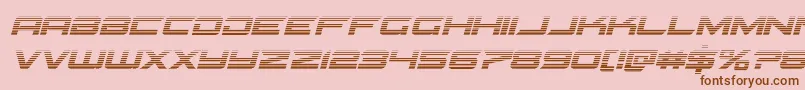 Gypsykillergradital Font – Brown Fonts on Pink Background