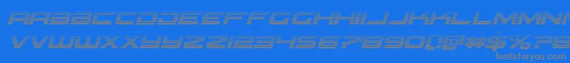 fuente Gypsykillergradital – Fuentes Grises Sobre Fondo Azul