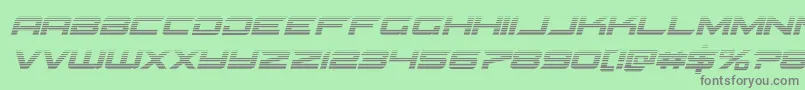 Gypsykillergradital Font – Gray Fonts on Green Background
