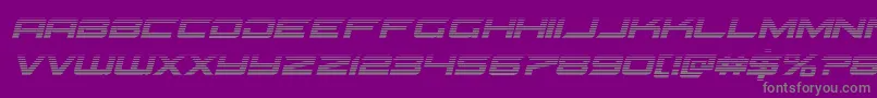 Police Gypsykillergradital – polices grises sur fond violet