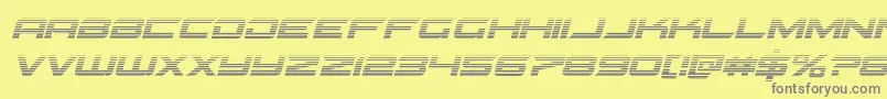 Gypsykillergradital Font – Gray Fonts on Yellow Background