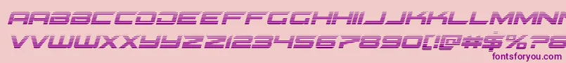 Gypsykillergradital Font – Purple Fonts on Pink Background