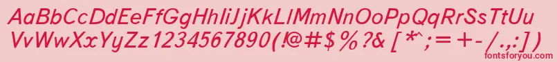 fuente Textboo2 – Fuentes Rojas Sobre Fondo Rosa