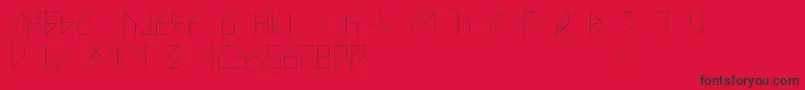 VsLazorracor Font – Black Fonts on Red Background