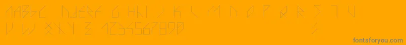 VsLazorracorフォントについての詳細 フォントVsLazorracor – オレンジの背景に灰色の文字