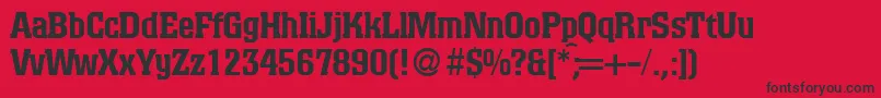 ColinoblackdbNormal Font – Black Fonts on Red Background