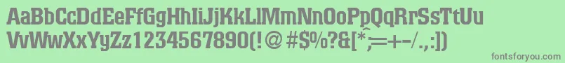 ColinoblackdbNormal Font – Gray Fonts on Green Background