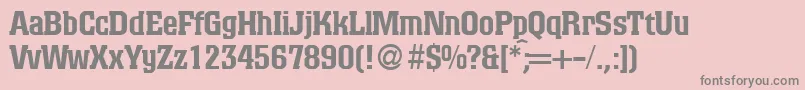 ColinoblackdbNormal Font – Gray Fonts on Pink Background