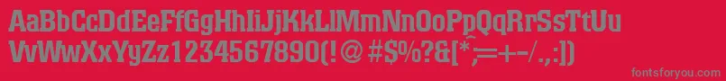 ColinoblackdbNormal Font – Gray Fonts on Red Background