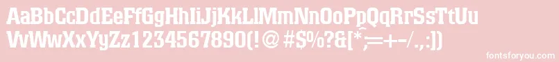 ColinoblackdbNormal Font – White Fonts on Pink Background