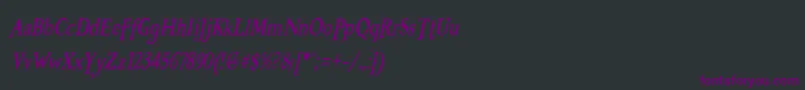 BooterZeroFive Font – Purple Fonts on Black Background