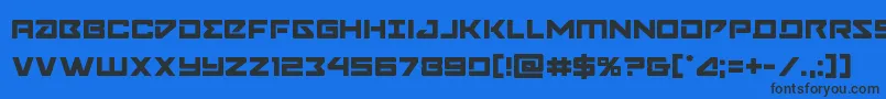 Navycadet Font – Black Fonts on Blue Background