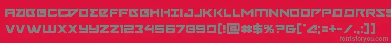 Navycadet Font – Gray Fonts on Red Background