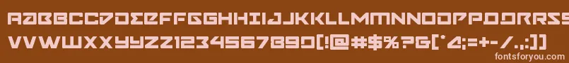 Navycadet Font – Pink Fonts on Brown Background