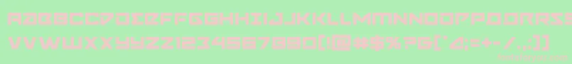 Navycadet Font – Pink Fonts on Green Background