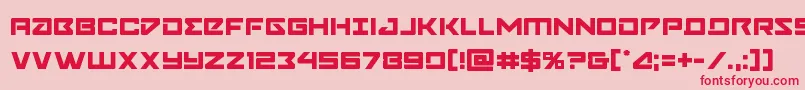 Navycadet Font – Red Fonts on Pink Background