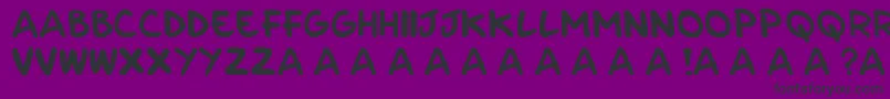 フォントParla – 紫の背景に黒い文字