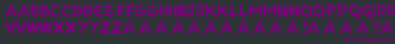 Шрифт Parla – фиолетовые шрифты на чёрном фоне